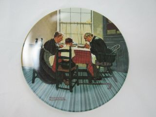 Norman Rockwell Family Grace Knowles China Collector Plate Limited Edit 1998