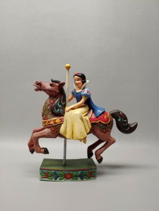 Enesco Jim Shore Disney Snow White Carousel Horse Princess Of Innocence No Box