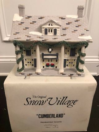 Dept 56 Snow Village - Cumberland House Complete With Box