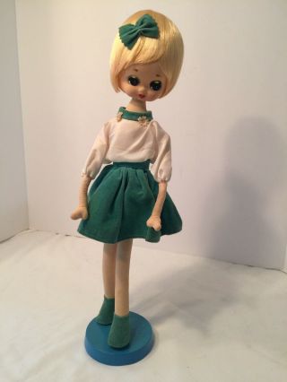 Vintage 16” Doll From 50’s Or 60’s