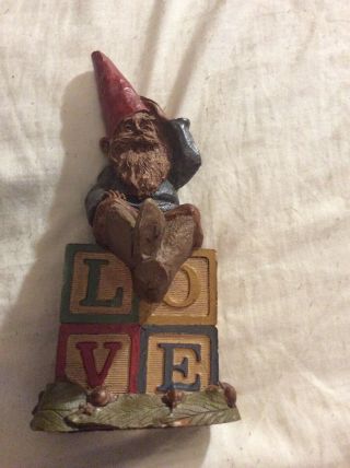 Tom Clark Gnome Spock 51 1984 Love Blocks Figurine Vintage