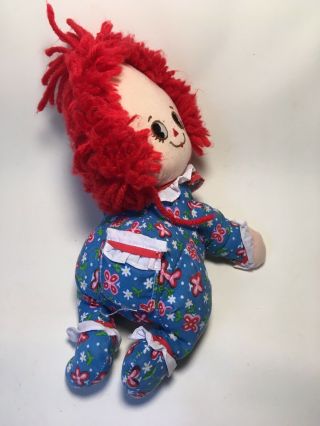 Vintage Baby Raggedy Ann Crawling Plush Baby Doll Applause toy 2