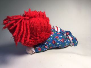 Vintage Baby Raggedy Ann Crawling Plush Baby Doll Applause toy 3