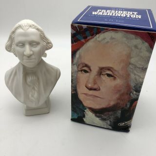 Avon George Washington Bust W/ Tai Winds Aftershave Box Over Half Full