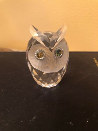 Swarovski Crystal Owl 7636 046 W/ Box Perfect
