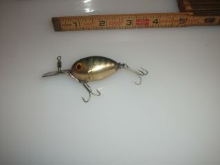 Vintage Fred Arbogast Arbo - Gaster Lure Perch Gold Belly