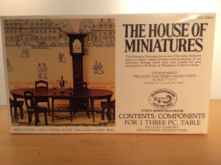 1 The House Of Miniatures Kit 1 Three Pc,  Table