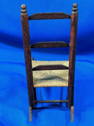 Miniature Doll House Furniture Rocking Chair Rocker Hickory - Antique - Style VTG 5