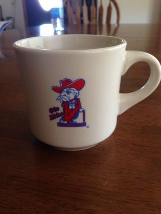 Vintage University Of Mississippi Ole Miss Rebels Coffee Tea Mug Cup