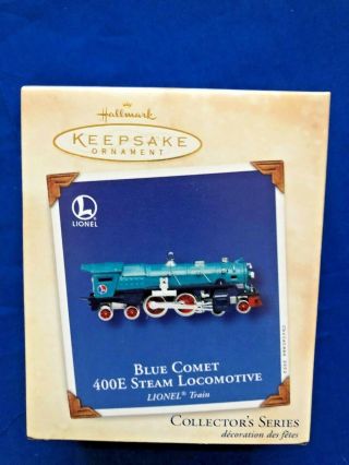 Hallmark 2002 Lionel Trains Blue Comet 400e Steam Locomotive 7 In Series