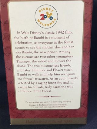2000 Hallmark Keepsake Ornament: THE NEWBORN PRINCE - Walt Disney ' s Bambi 2