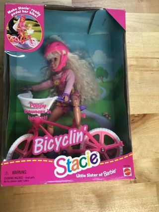 Stacie Bicyclin 1996 Vintage Very Hard To Find Little Sister Of Barbie