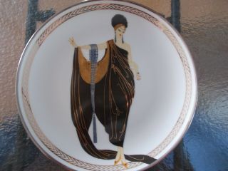 House Of Erte Glamour Fine Porcelain Collector Plate Franklin Discontinued