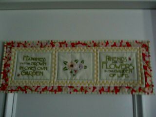 Mary Engelbreit Happiness Must Be Home Grown In Ones Garden Quilt Wall Hanging