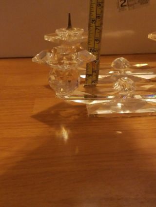 SWAROVSKI CRYSTAL CANDLE HOLDERS 6 INCHES 8