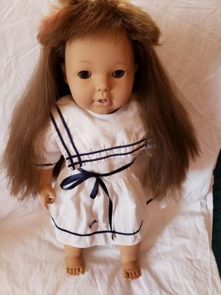 Vintage Gotz Brown Hair Eyes Toddler Doll Tlc 20 "