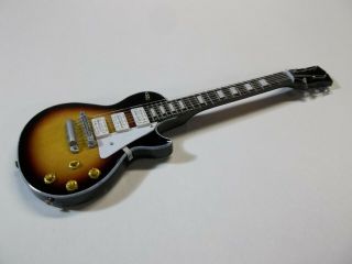 Gibson Les Paul Custom Tobacco Sunburst Model 12 " Doll Figure Miniature Guitar