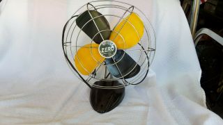 Antique Vintage Zero Model 1275r Electric Fan With Metal Blades