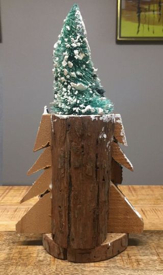 Lucy & Me 80’s RIGGLETS Bear Hollow Wood Christmas Tree Enesco Figurine READ GUC 4