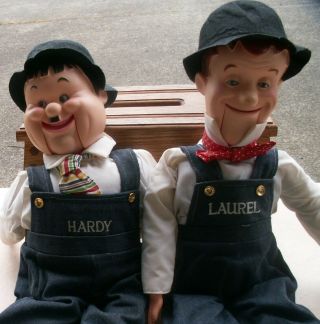 Authentic Laural & Hardy Ventriloquist Puppets/dolls