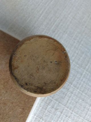 Stoneware,  antique ink well/pot,  salt glaze,  2x2 inch 3