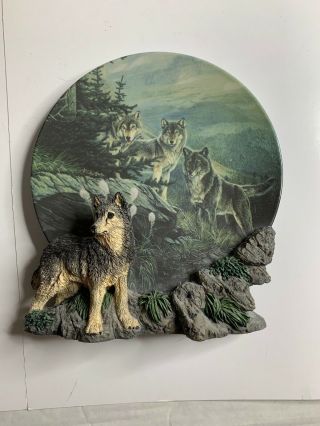 Hamilton " Guardians Of The The High Country " (realmwolf) 3d Plate By Al Agnew 1997