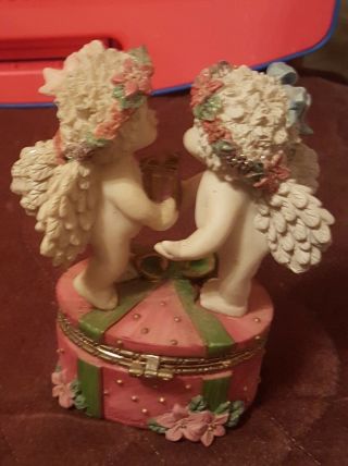 Dreamsicle Christmas Kiss Trinket Box Collectible Xmas