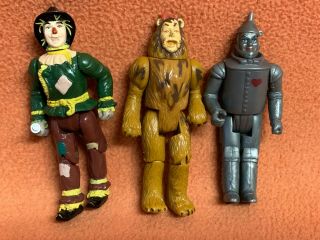 Wizard Of Oz 1988 Mgm Turner Action Figures Scarecrow Tin Man Lion Vintage Toys
