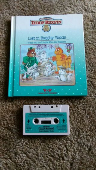 Teddy Ruxpin Lost In Boggley Woods Book & Cassette Tape 1986