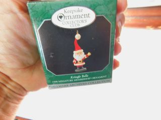 Hallmark Keepsake Ornament Club Kringle Bells 1998 Miniature Membership