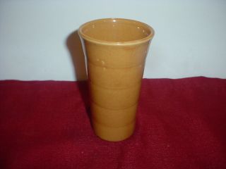 Antique Ceramic Brown Glaze Drinking Glass Tumbler - Pottery Maker Unknown.