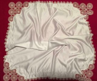 Vintage White Armenian Handmade Crochet Lace Tablecloth 85 Cm