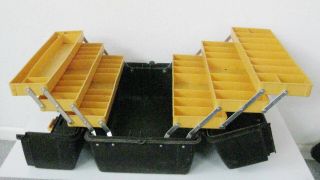 Vintage 6 - Tray Hip Roof Fishing Tackle Box Gamefisher 34437