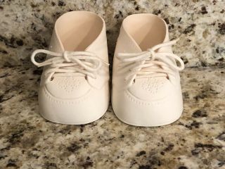 Cabbage Patch Kids Baby Doll Clothes Classic Cpk Shoes White Coleco Vintage P