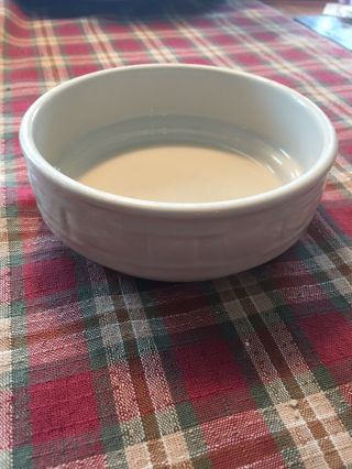 Longaberger Ivory Cereal Bowl Pottery Woven Traditions Made In The Usa