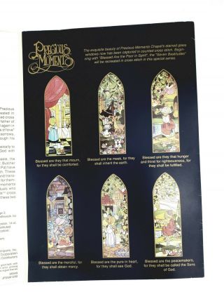 Precious Moments Blessed Are the Poor in Spirit Cross Stitch Pattern Book 1992 2