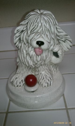 Musical Shaggy Dog Vtg Figurine " How Much Is Doggy In The Window "