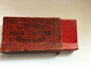 Peerless Combination Hair Cutter And Safety Razor Antique Madson Co Phila Pa 2