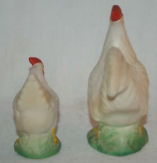 Vintage White Chicken Salt and Pepper Shakers Japan 4