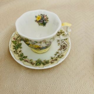 Royal Doulton Brambly Hedge All Four Seasons Miniature Tea Cup & Saucer Set 3
