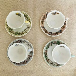 Royal Doulton Brambly Hedge All Four Seasons Miniature Tea Cup & Saucer Set 6