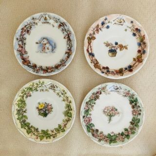 Royal Doulton Brambly Hedge All Four Seasons Miniature Tea Cup & Saucer Set 7