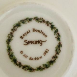 Royal Doulton Brambly Hedge All Four Seasons Miniature Tea Cup & Saucer Set 8