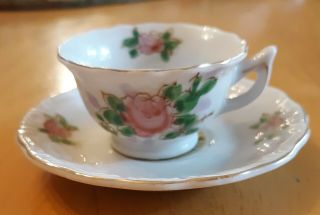 Vintage Miniature Teacup And Saucer Made In Occupied Japan Ocean City Maryland