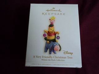 2006 Hallmark Keepsake Ornament A Very Friendly Christmas Tree Winnie The Pooh