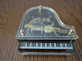 Vintage Grand Piano Music Box - Sankyo - Music " Feelings "
