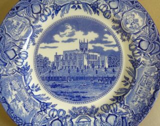 Wedgwood Georgia Historical Plate Blue Old Capitol Milledgeville 5
