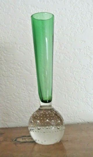Green Bud Vase Paperweight 6 