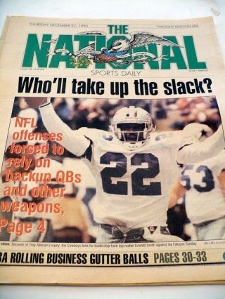 Emmitt Smith - The National Sports Daily - Dec.  27,  1990