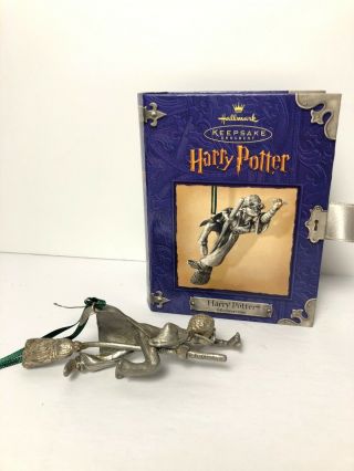 Hallmark Christmas Keepsake Ornament 2000 Harry Potter Pewter Orig Box